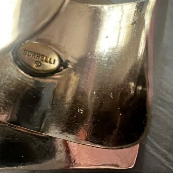 Sorrelli Crystal Silver Tone Ring Size 7 Adjustable - Picture 8 of 8